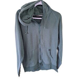 Pact Organic Green Full-Zip Hoodie Drawstring Pockets Mens L Organic Cotton
